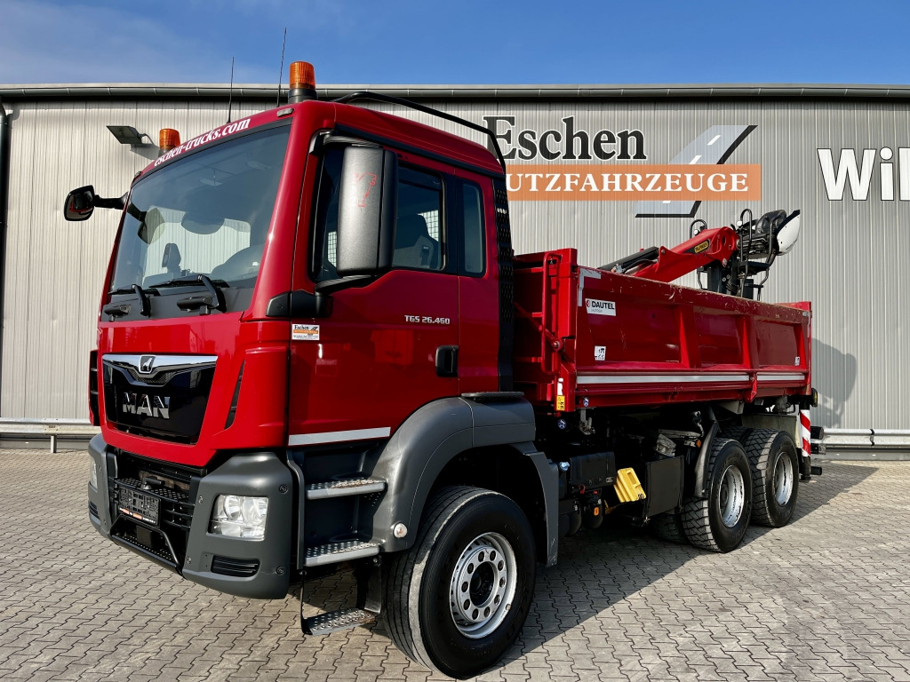 Tipper MAN TGS 26.460 6x4 BB / Palfinger M12L83 Kran