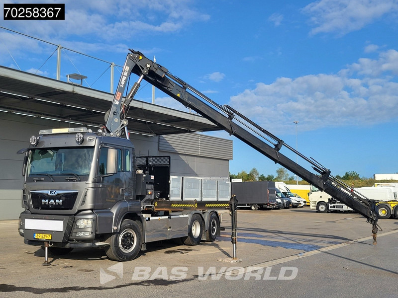 Tipper MAN TGS 26.500 6X2 Prepared NL-Truck NEW APK HIAB X-HIPRO 302 E-6 Crane Kran Fifth wheel