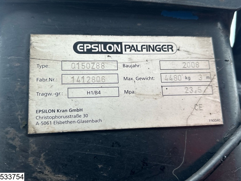 Tipper MAN TGS 33 480 6x6, Epsilon Palfinger