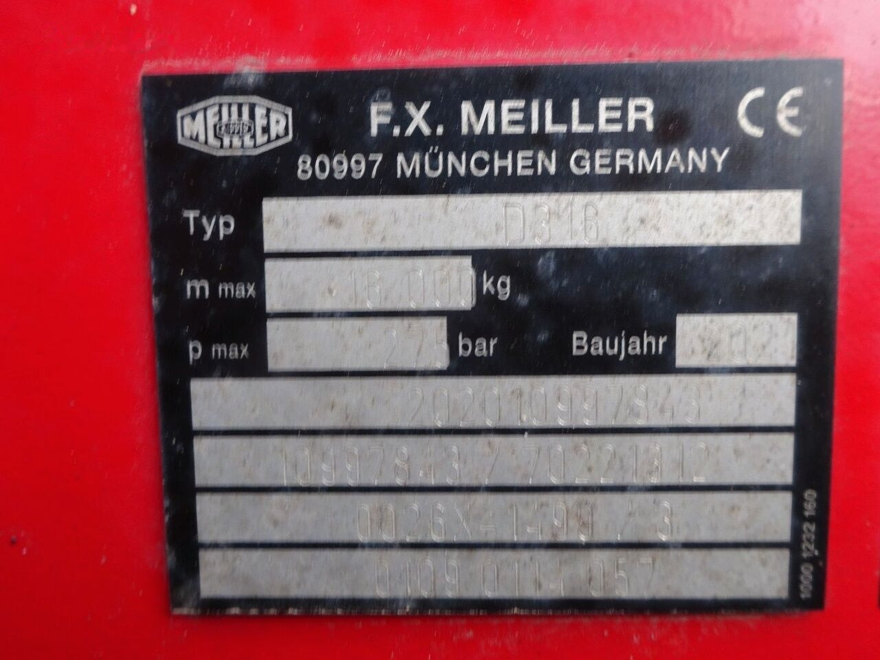 Tipper MAN TGX 26.510 3 way Meiller tipper 6x4
