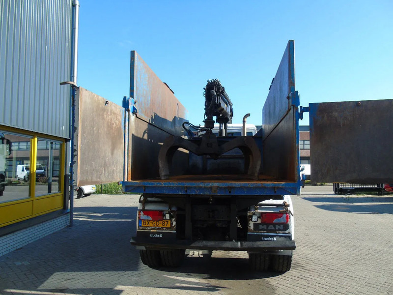 Tipper MAN TGX + 6x6 + HIAB 166 E3 HIPRO + 3SIDE TIPPER