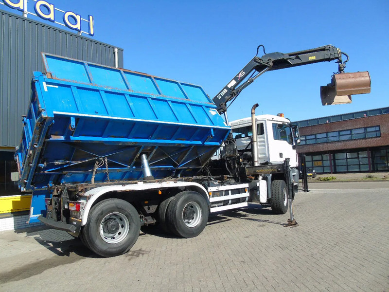 Tipper MAN TGX + 6x6 + HIAB 166 E3 HIPRO + 3SIDE TIPPER