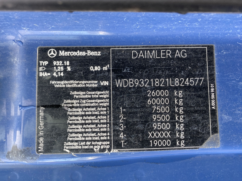 Tipper Mercedes-Benz 3346 AK 6x6