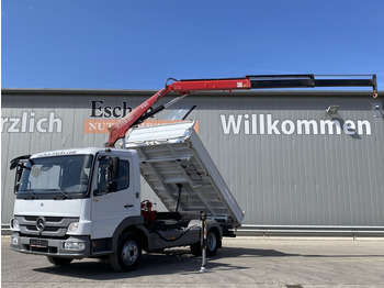 Tipper Mercedes-Benz 818 K Atego / Fassi F65 A Kran