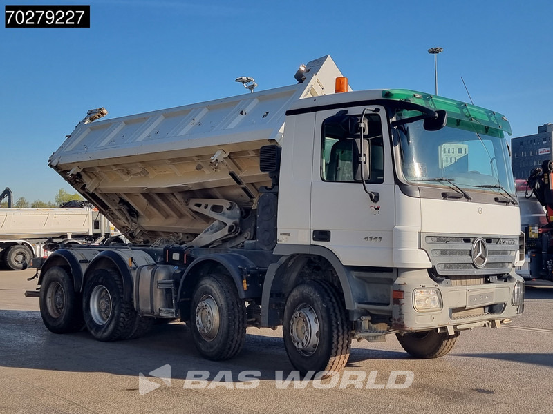 Tipper Mercedes-Benz Actros 4141 8X4 12m3 Meiller 2-way tipper steelsuspension Euro 4