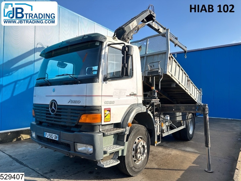 Tipper Mercedes-Benz Atego 1828 Manual, Steel Suspension, HIAB