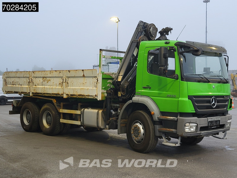 Tipper Mercedes-Benz Axor 2633 6X4 HIAB 144 ES-3 Kran Crane Manual Big-Axle Steelsuspension Euro 4