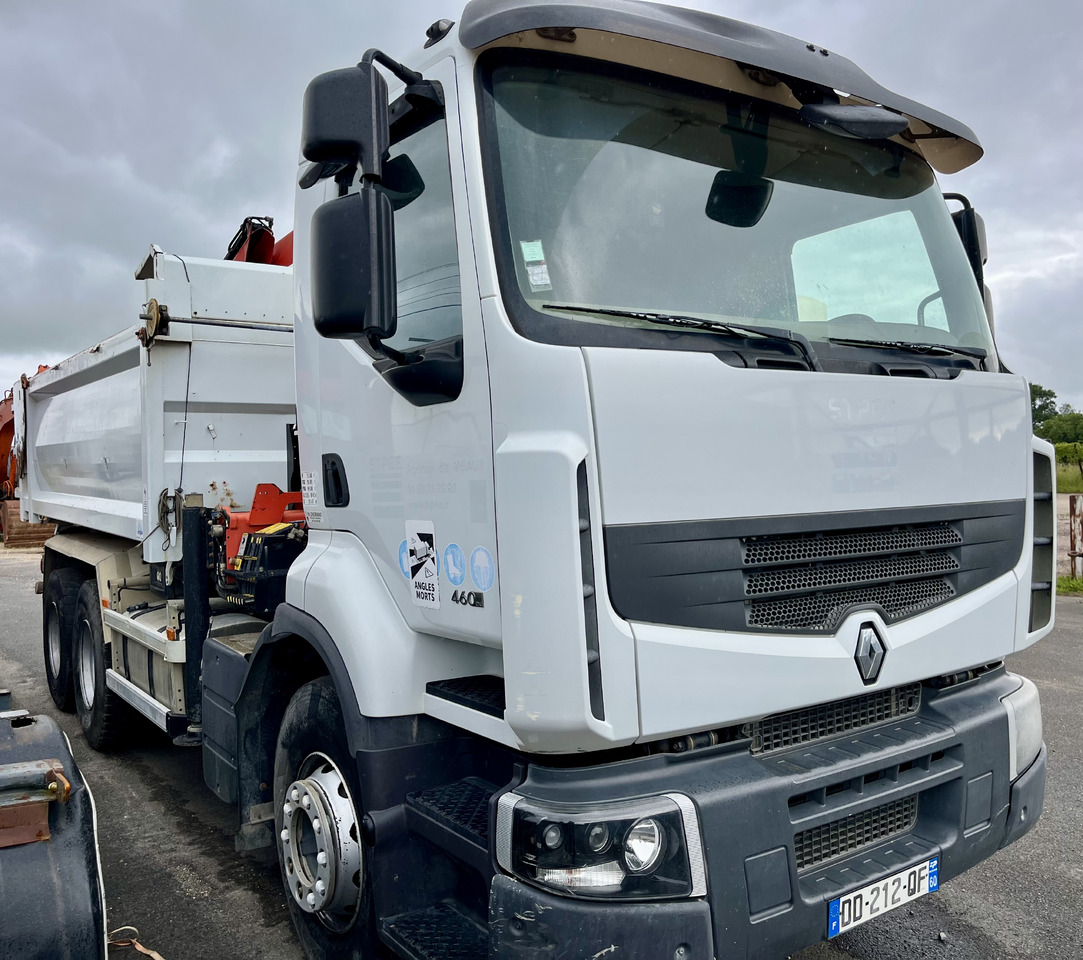 Tipper RENAULT Premium Lander 460dxi bibenne grue Palfinger pk16001