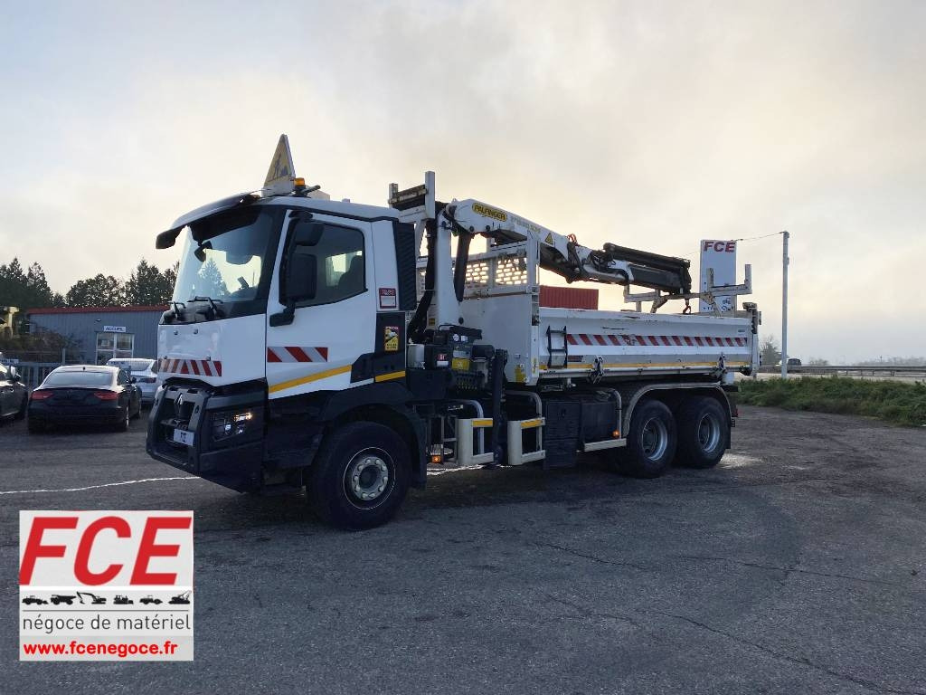 Tipper Renault C430 Dti11-Palfinger PK19.001/Tri-Benne endommagé