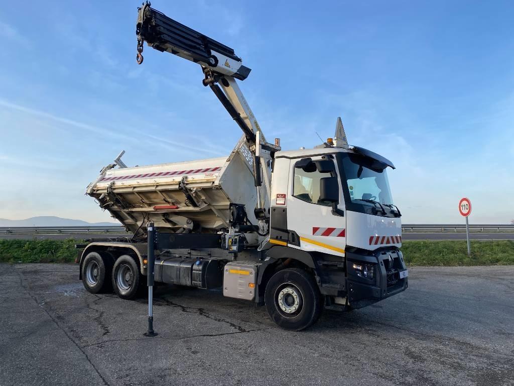 Tipper Renault C430 Dti11-Palfinger PK19.001/Tri-Benne endommagé