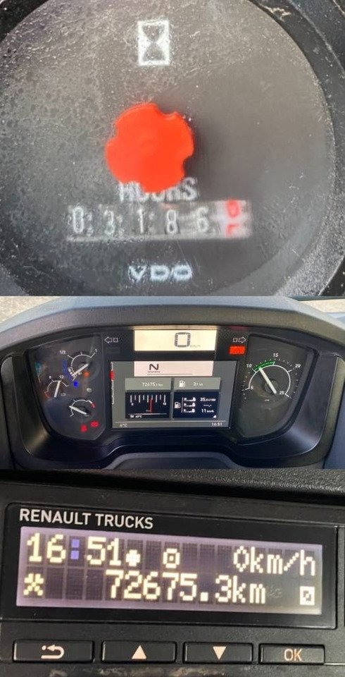 Tipper Renault C430 Dti11-Palfinger PK19.001/Tri-Benne endommagé