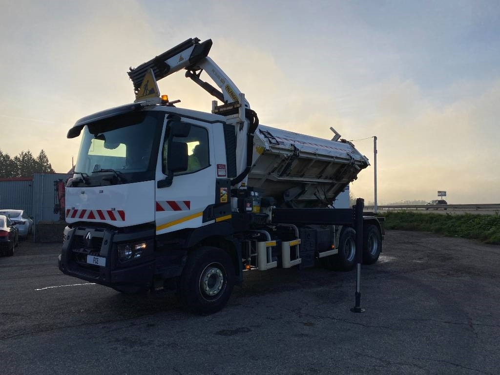 Tipper Renault C430 Dti11-Palfinger PK19.001/Tri-Benne endommagé