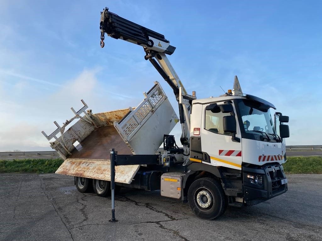 Tipper Renault C430 Dti11-Palfinger PK19.001/Tri-Benne endommagé