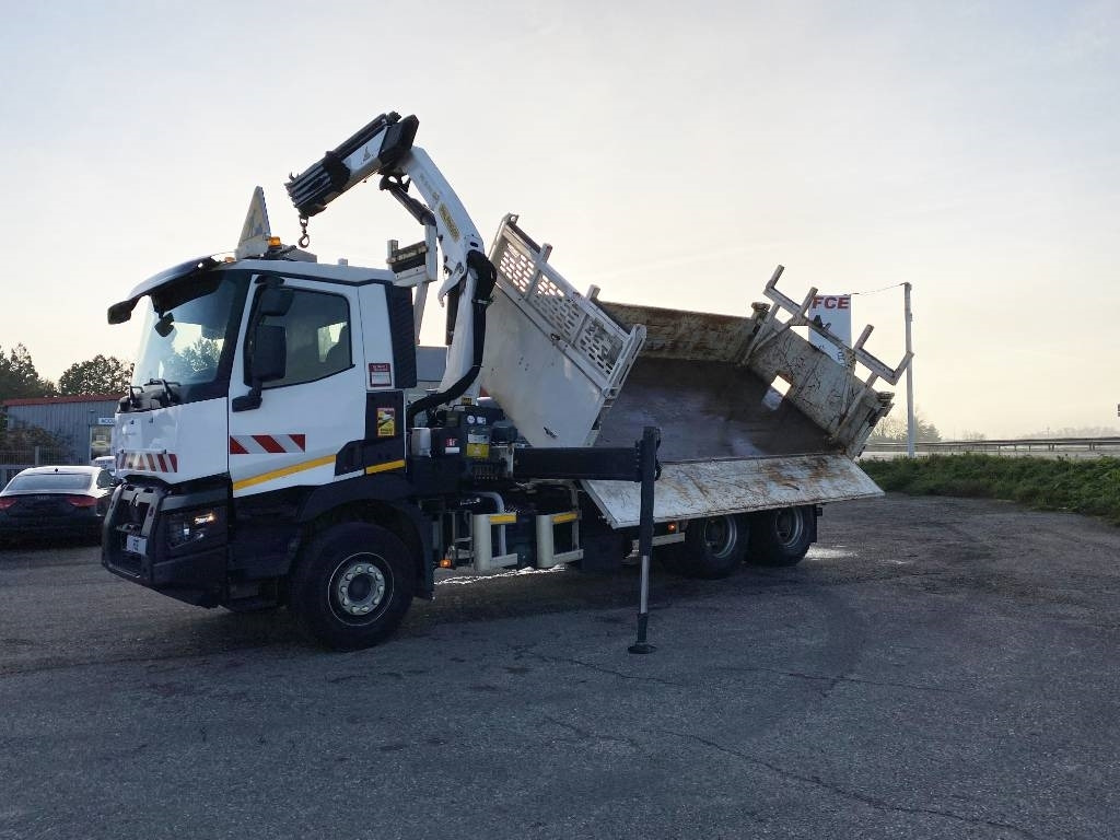 Tipper Renault C430 Dti11-Palfinger PK19.001/Tri-Benne endommagé