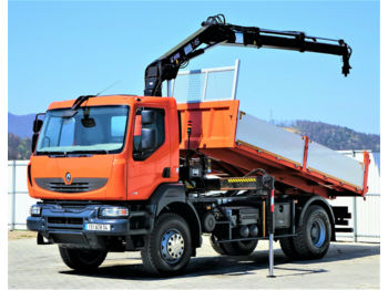 Tipper Renault Kerax 370 DXI* Kipper 4,80 m + Kran 4x2!