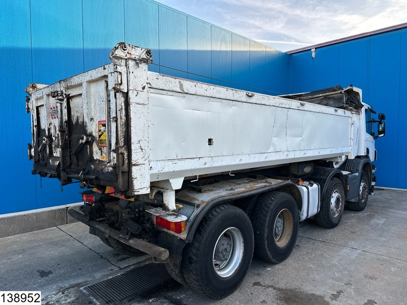 Tipper Scania P 380 8x4, Manual, Steel suspension