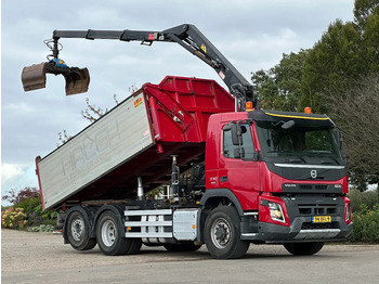 Tipper Volvo FMX 330 EURO6!!6X4!!VOORAS AANGEDREVEN!!Z-Kraan/KIPPER!!
