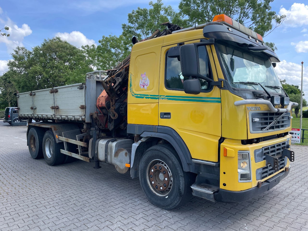 Tipper Volvo FM 12.380 .380 with Palfinger PK27000 with jib and tipper box