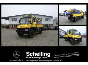 Dropside/ Flatbed truck UNIMOG U 500L - Winterdienst - Euro 5 - Schmidt: picture 1