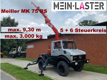 Crane truck Unimog U 1000 Meiller Kran 75 RS 3.000 kg max. 9,3 m: picture 1