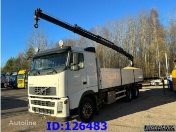Dropside/ Flatbed truck, Crane truck VOLVO FH13 480 - 6x2 - 10tyre - Full steel - Crane Hiab radio: picture 1