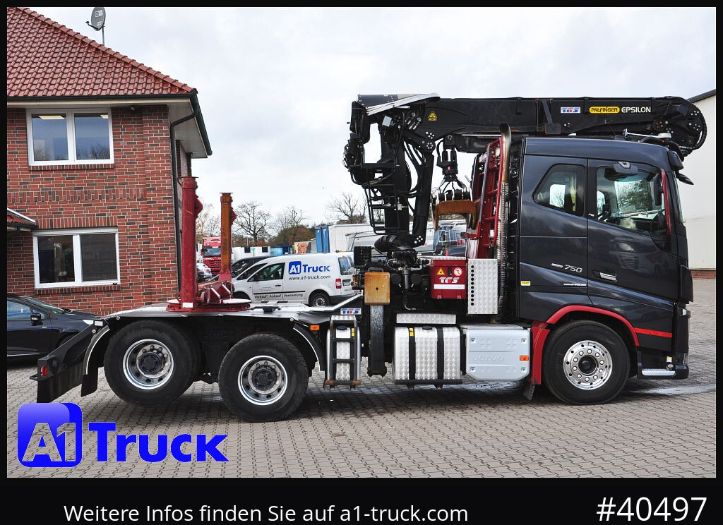 Truck VOLVO FH16 750, Langholz, Palfinger, Liftachse, 6x4,