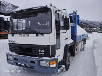 Dropside/ Flatbed truck, Crane truck VOLVO FL6 with HMF 1002 K2 crane: picture 1