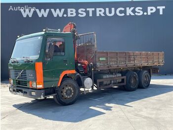 Dropside/ Flatbed truck, Crane truck VOLVO FL 10-44 KH: picture 1
