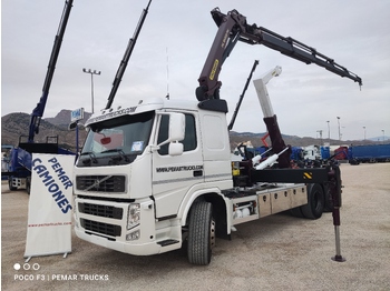 Hook lift truck, Crane truck VOLVO FM 400 6X2 GRUA PK 18002 MULTILIFT 31T: picture 1