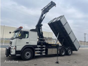 Dropside/ Flatbed truck, Crane truck VOLVO fm 400: picture 1
