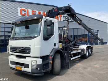 Hook lift truck, Crane truck Volvo FE 320 Hiab 16 Tonmeter laadkraan: picture 1