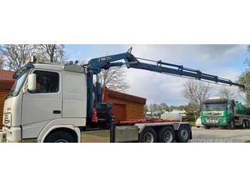 Hook lift truck, Crane truck Volvo FH12, 420, 8x4, HOOKLIFT+CRANE: picture 1