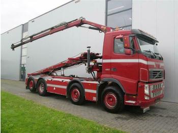 Hook lift truck Volvo FH460 8X2  ABROLL + HIAB KRAN 077 B-2 CL EURO 5: picture 1
