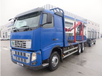 Timber truck, Crane truck Volvo FH500 6x4 Holztransporte - Blatt/Blatt +Anhanger: picture 1