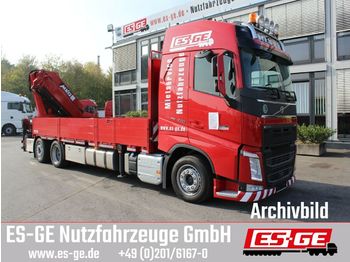 New Dropside/ Flatbed truck, Crane truck Volvo FH 466 CHH-LOW 6x2  mit MKG HLK 531HP a5: picture 1