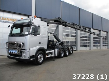 Hook lift truck Volvo FH 480 8x4 Euro 5 Hiab 28 ton/meter Kran: picture 1