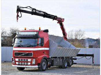 Tipper, Crane truck Volvo FH 480 Kipper 6,20m + HMF 1823 K3 + FUNK: picture 1
