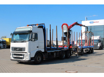 Timber truck, Crane truck Volvo FH 500, 6X4, VEB+,PAFINGER EPSILON M120Z96,+DOLL: picture 1