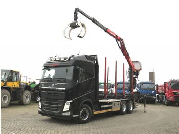 Timber truck, Crane truck Volvo FH 500 6x4 Holztransporter Kurzholz nur 263TKM: picture 1