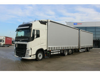 Curtainsider truck Volvo FH 500, TRANSIT SET, EURO 6 + WECON PC PP 04: picture 1