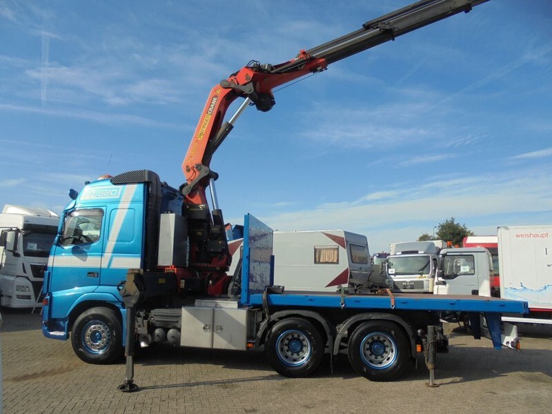Dropside/ Flatbed truck, Crane truck Volvo FH 520 + EURO 5 + PALFINGER PK 36002 CRANE + Manual + Remote + Discounted from 89.500,-: picture 6