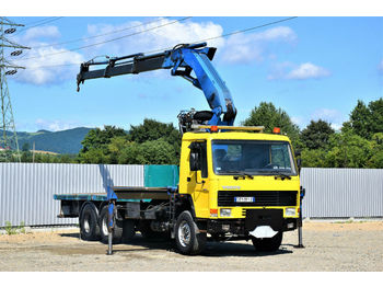 Dropside/ Flatbed truck, Crane truck Volvo FL 10 * Platform 6,50m + EFFER 310 / 6x4: picture 1