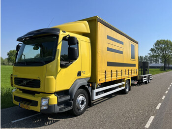 Curtainsider truck Volvo FL 12 4x2 schuifzeil trias machine transporter EURO5 75dkm APK 4-2024: picture 1