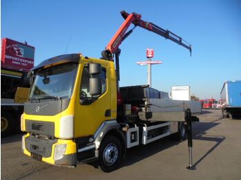 Dropside/ Flatbed truck, Crane truck Volvo FL 250: picture 1