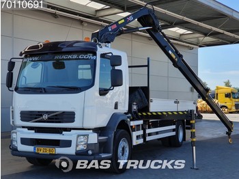 Dropside/ Flatbed truck Volvo FL 280 4X2 NL-Truck Euro 5 Crane Kran HIAB 111-HIDUO: picture 1