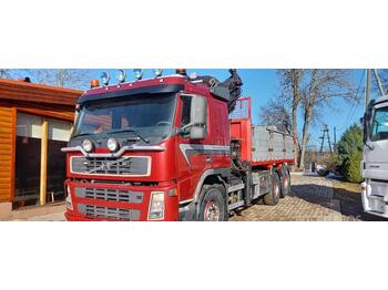 Tipper, Crane truck Volvo FM12 420, 6x2, TIPPER+CRANE: picture 1