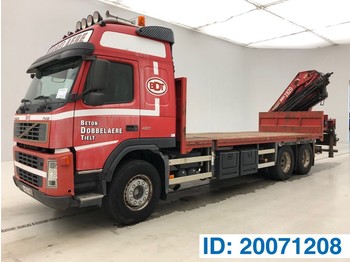 Dropside/ Flatbed truck, Crane truck Volvo FM12.420 - 6x4: picture 1