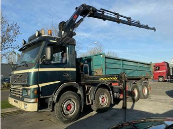 Tipper Volvo FM12 8X4 MANUAL + HIAB 211EP-5 YEAR 2010 MET REM: picture 1