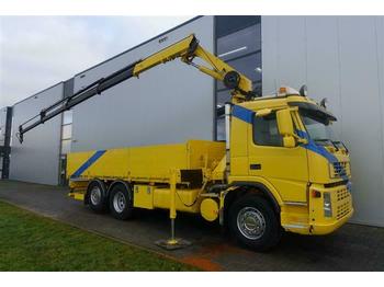 Dropside/ Flatbed truck Volvo FM9.300 6X2 WITH HMF 1832 K4 CRANE/KRAN EURO 4: picture 1
