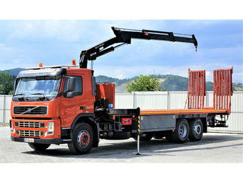 Dropside/ Flatbed truck, Crane truck Volvo  FM9 300 Abschleppwagen 8,90m + Kran *6x2*: picture 1